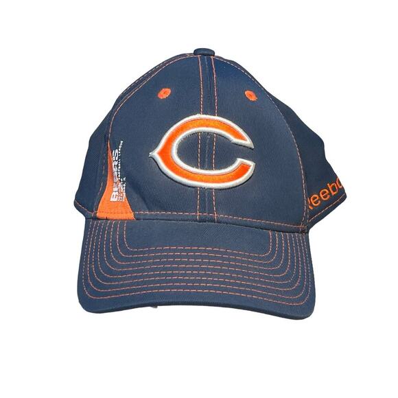 NFL Chicago Bears Football Reebok Bears Orange C Logo Hat Size Large/XL - Picture 2 of 7